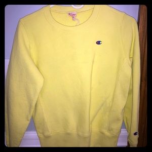 Reverse Weave Champion Hoodie Bright Lemon